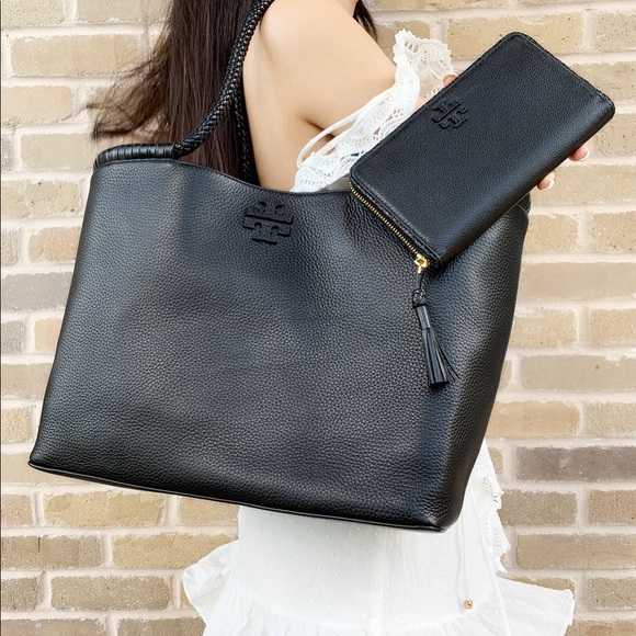 SALE‼️‼️ Tory Burch tote and wallet bundle black - Picture 2 of 8